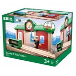 Train - Record & Play Train Station - Brio Wooden Trains 33578